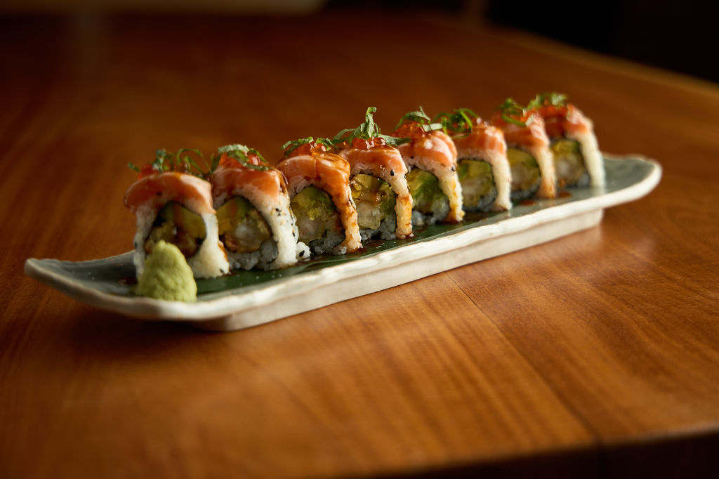 Anaba Sugar Daddy roll — signature specialty roll with salmon and ikura